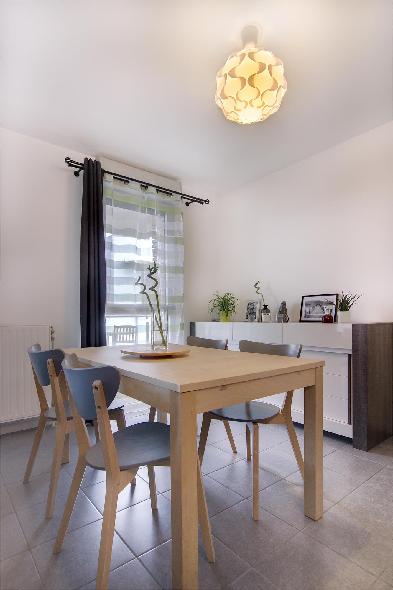 table chaise ikea pas cher salle à manger bois et gris