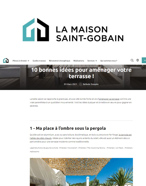 Article Maison Saint Gobain
